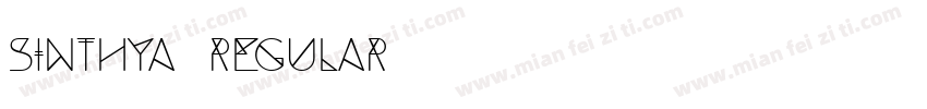 Sinthya Regular字体转换